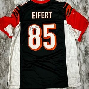 NFL Cincinnati Bengals Black Orange Player Jersey Tyler Eifert #85 Signed Back